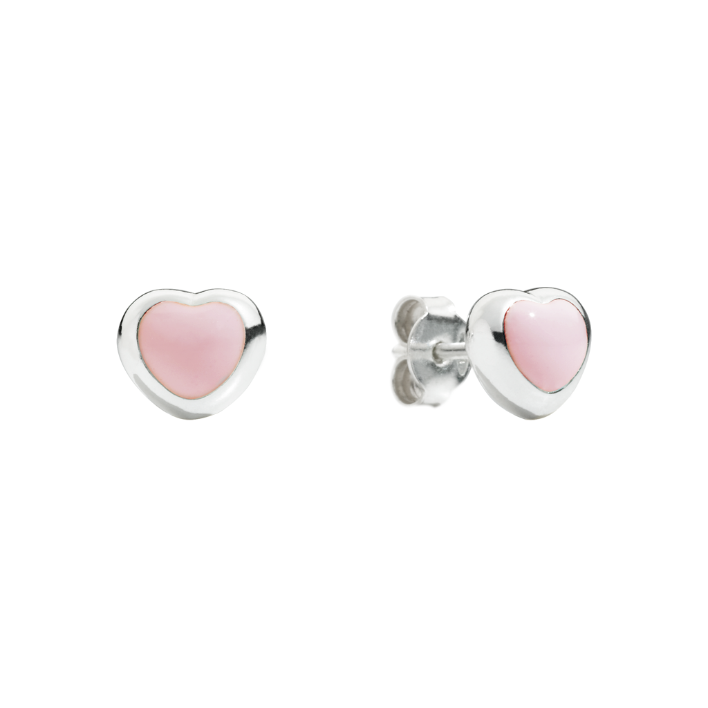 Orecchini QUERIOT CUORE Smalto Rosa
