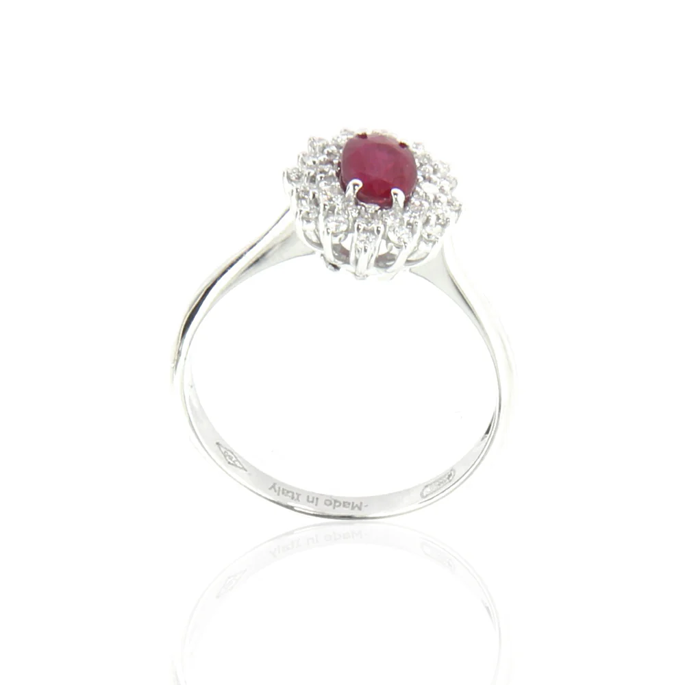 Anello DAVITE&DELUCCHI Oro, Diamanti e Rubino