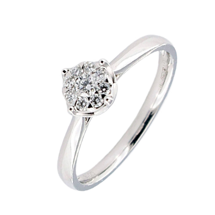 Anello GIORGIO VISCONTI Oro Bianco e Diamanti