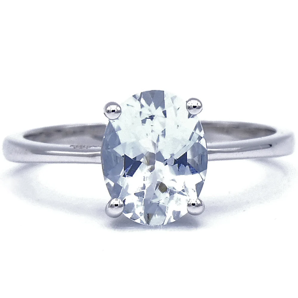 Anello DAVITE&DELUCCHI Oro Bianco e Acquamarina