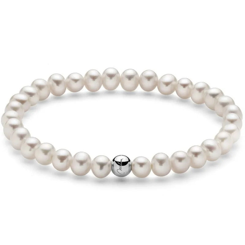 Bracciale Miluna Perle Oriente e Sfera in Argento