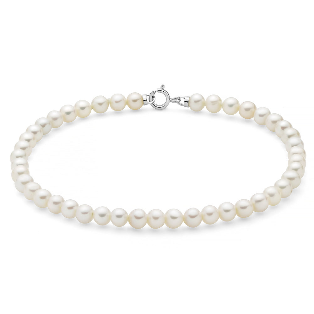 Bracciale Miluna di Perle 4,5-5 mm e Oro Bianco