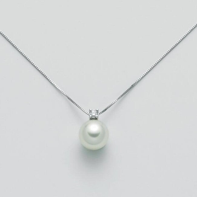 Collana NIMEI in oro bianco con perla Akoya