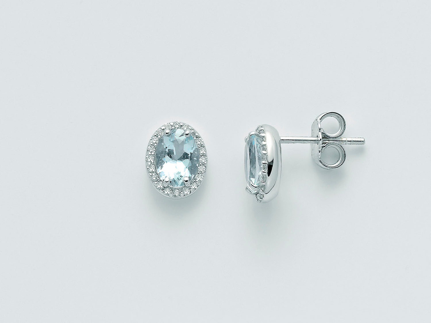 Orecchini Miluna Acqua Marina e brillanti