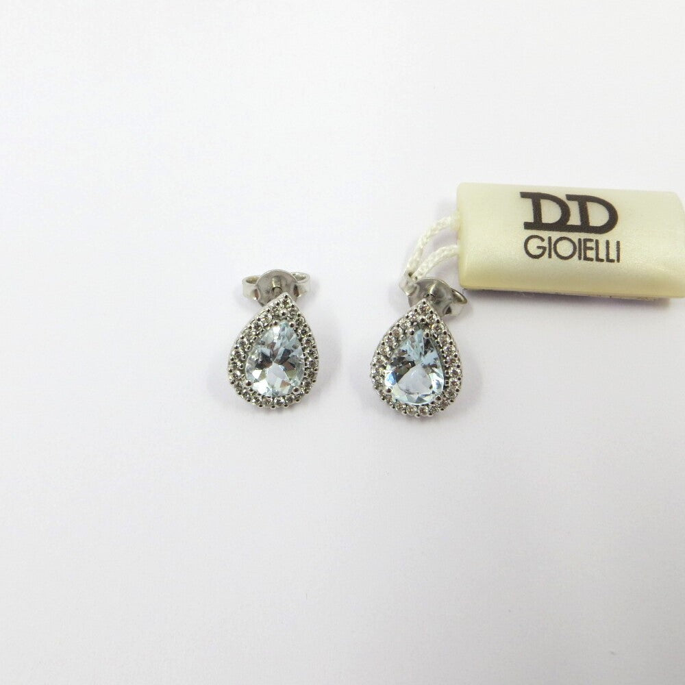 Orecchini DAVITE&DELUCCHI Oro, Brillanti e Acquamarina