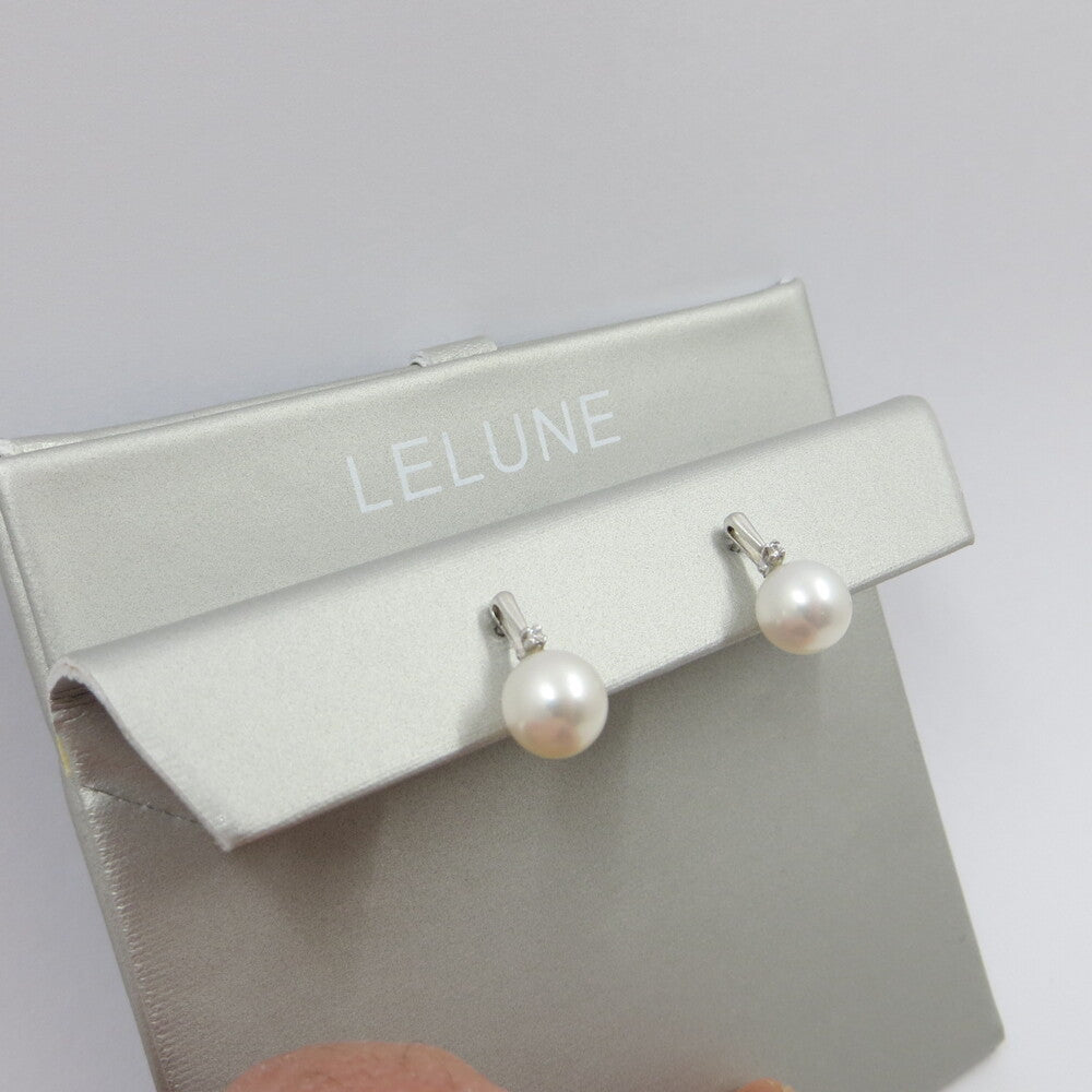 Orecchini LELUNE Perle, oro bianco e brillanti