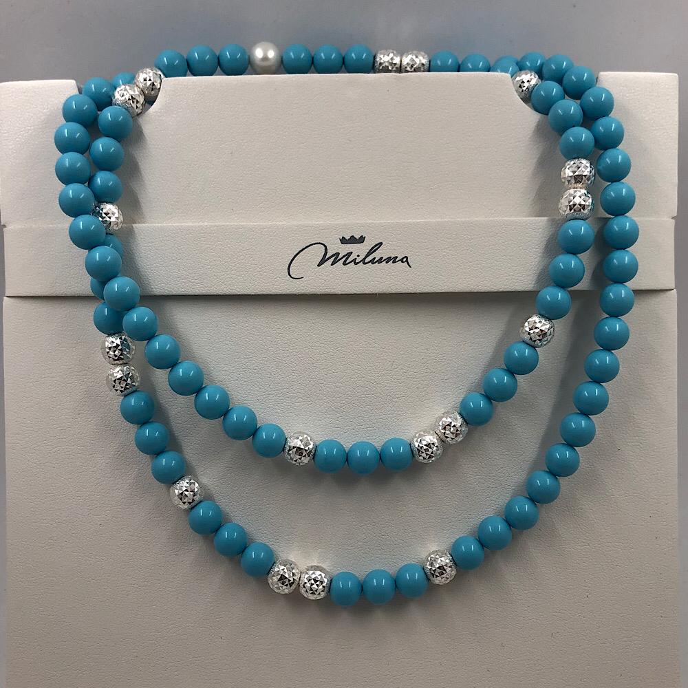 Collana MILUNA Terra e Mare Turchese