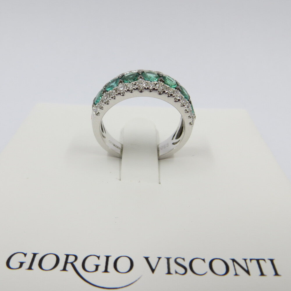 Anello GIORGIO VISCONTI Oro, Diamanti e Smeraldi