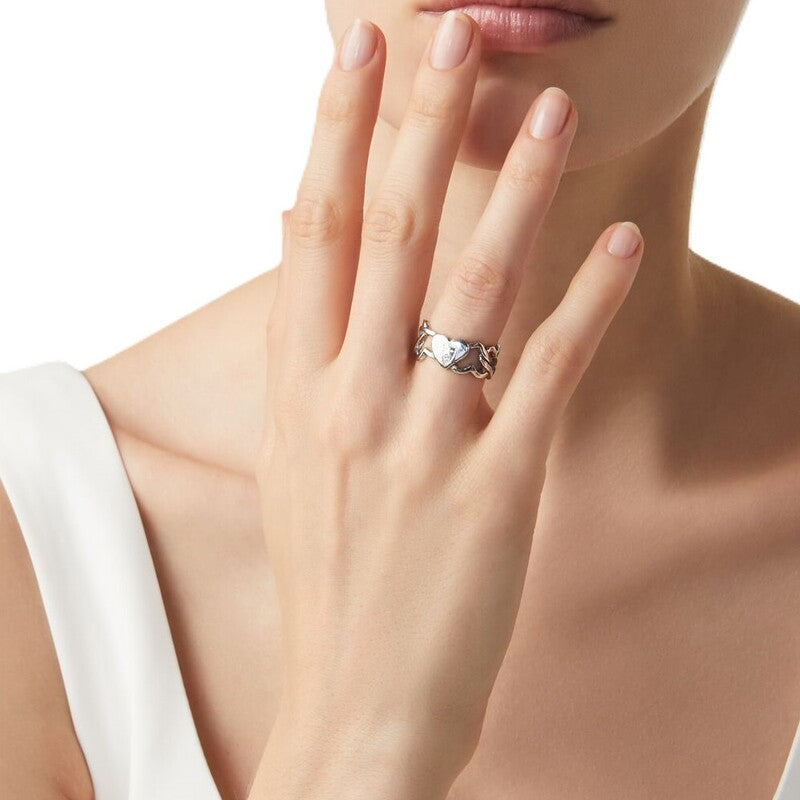 Anello Giovanni Raspini Cuori Intrecci