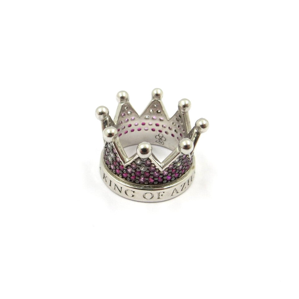 Anello AZHAR RE Silver/Rosso/Fucsia
