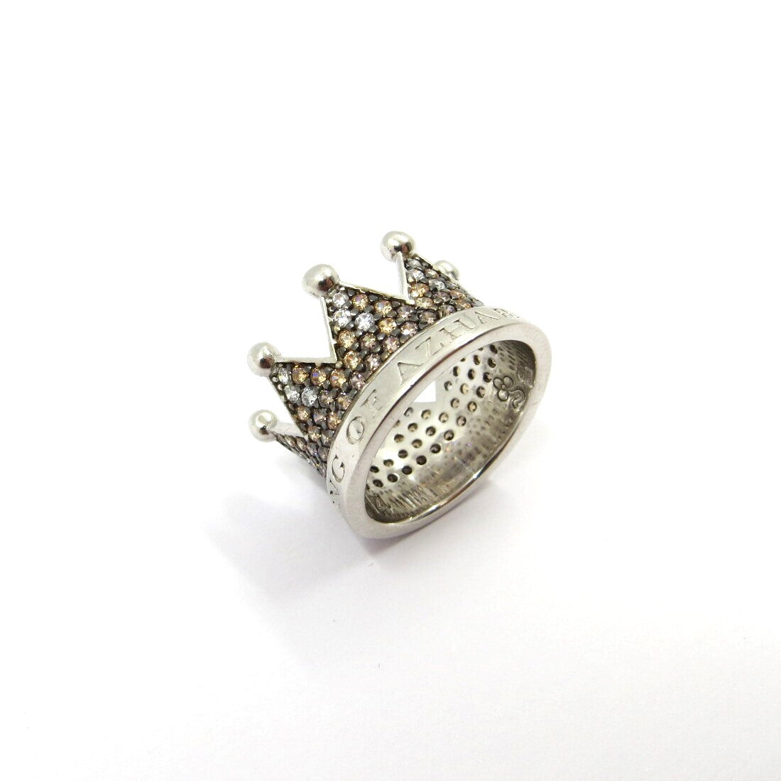 Anello AZHAR RE Silver/Brown