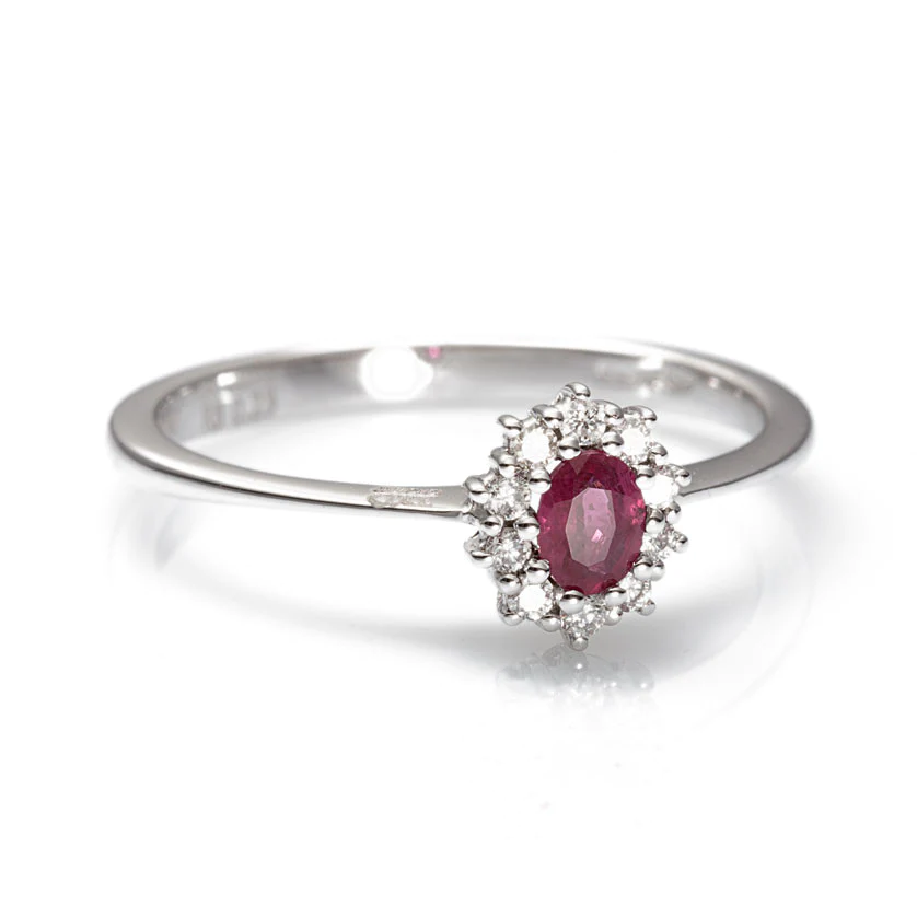 Anello DAVITE&amp;DELUCCHI Oro, Diamanti e Rubino