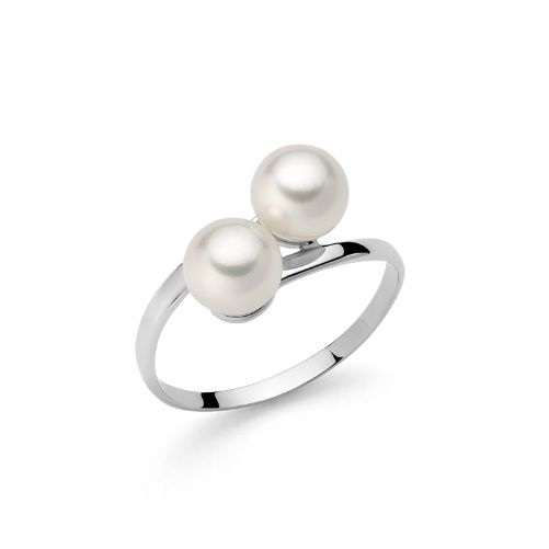 Anello Contrariè Davite & Delucchi Oro e Perle