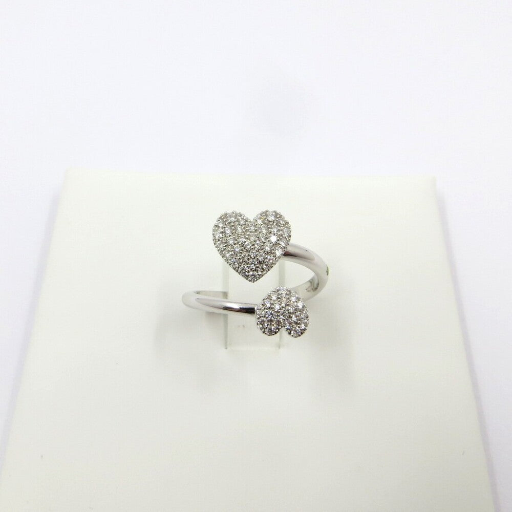 Anello Doppio Cuore DAVITE&DELUCCHI in Oro e Diamanti