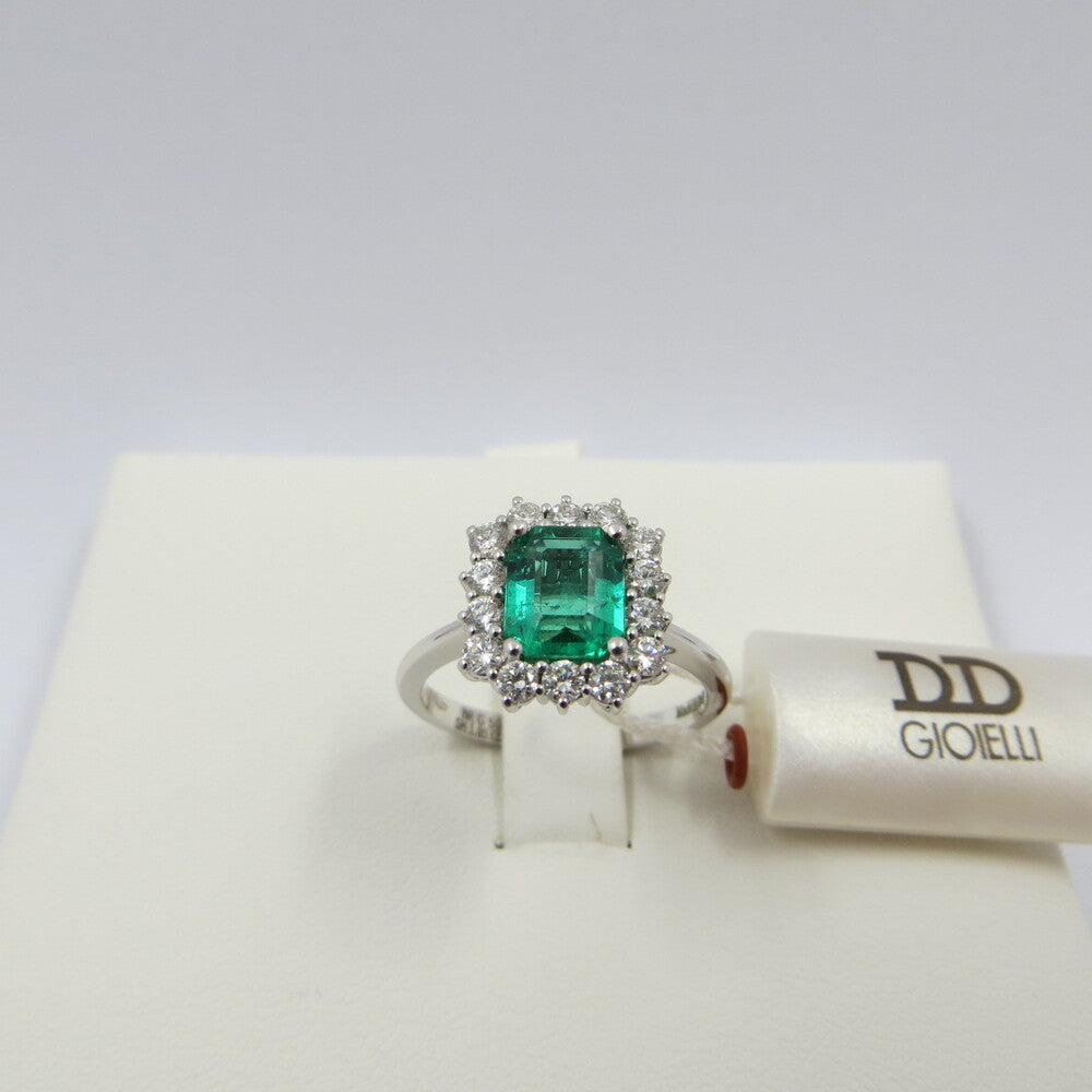 Anello DAVITE&DELUCCHI Oro, Diamanti e Smeraldi