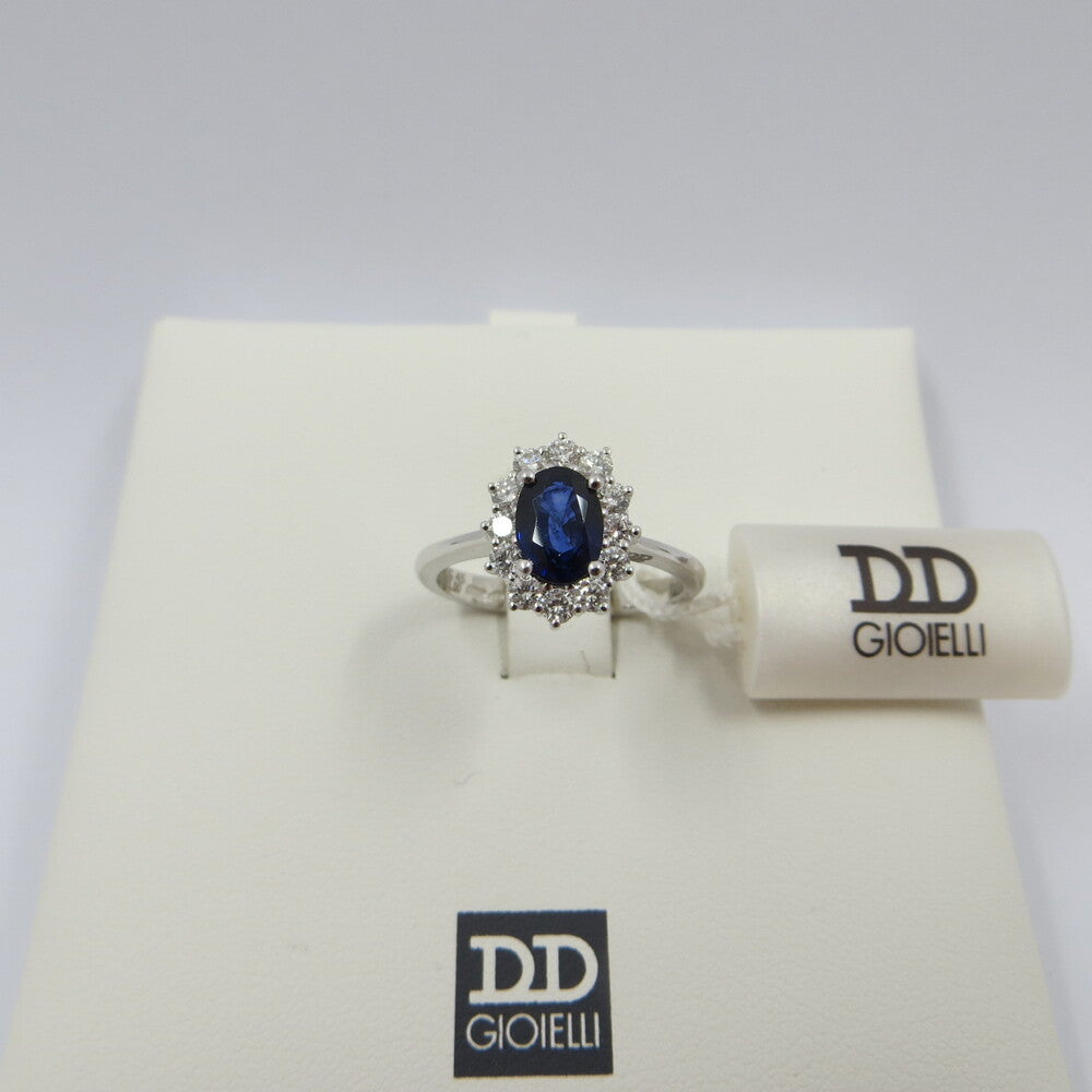 Anello DAVITE&DELUCCHI Oro, Diamanti e Zaffiro