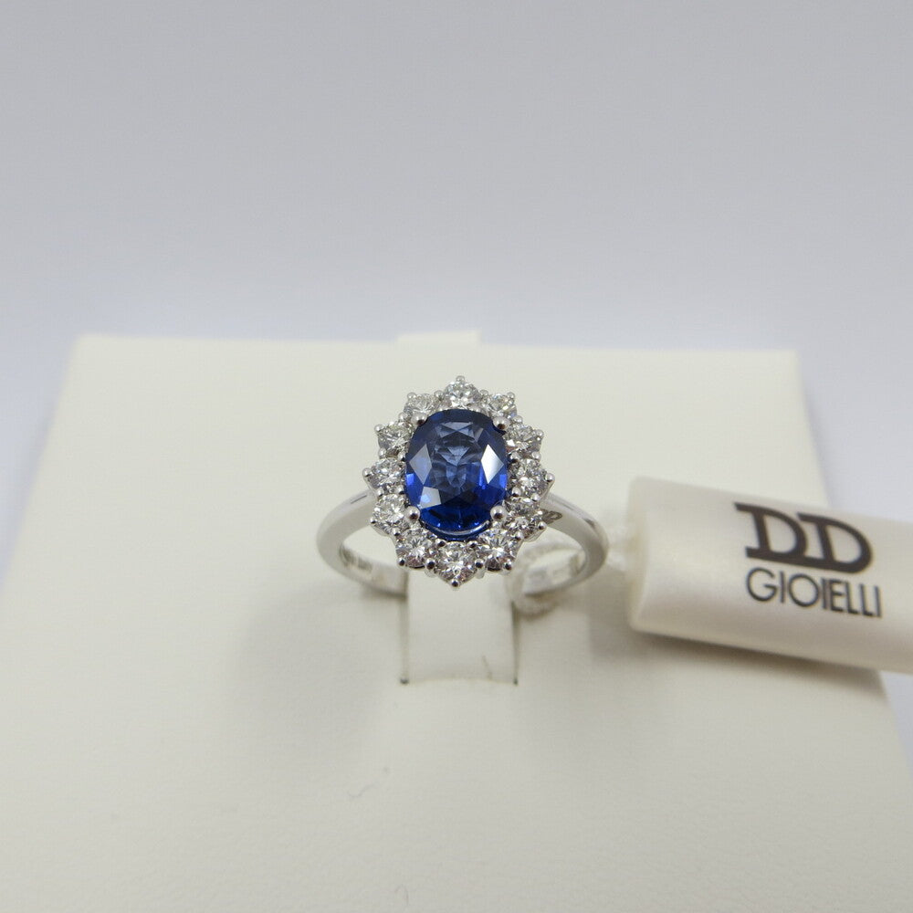 Anello DAVITE&amp;DELUCCHI Oro, Diamanti e Zaffiro