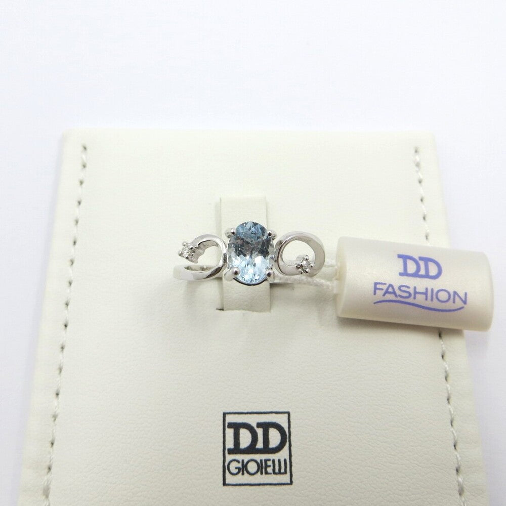 Anello DAVITE&DELUCCHI Oro, Diamanti e Acquamarina Ovale