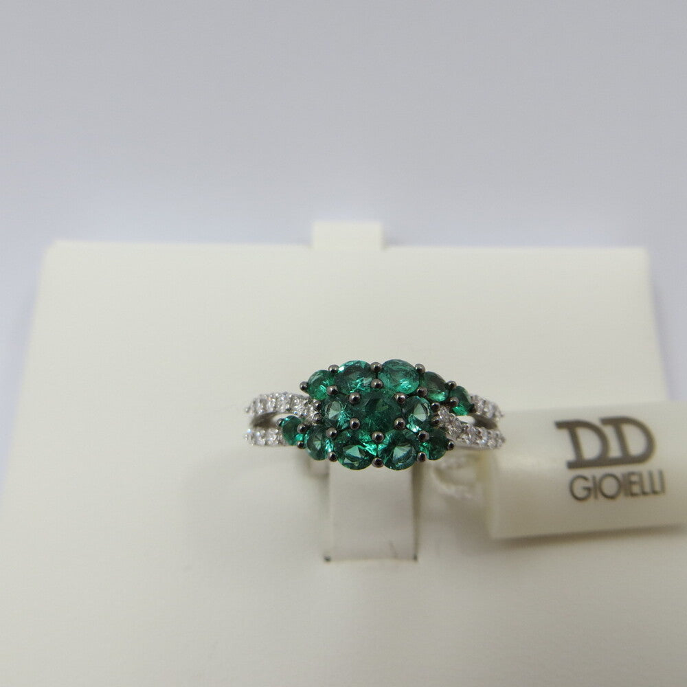 Anello DAVITE&DELUCCHI Oro, Diamanti e Smeraldi