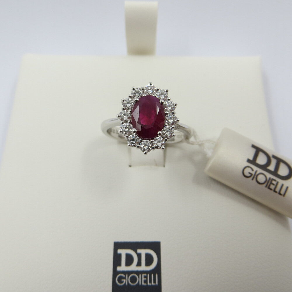 Anello DAVITE&DELUCCHI Oro, Diamanti e Rubino