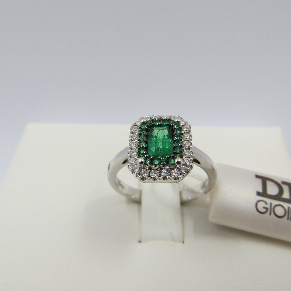 Anello DAVITE&DELUCCHI Oro, Diamanti e Smeraldi