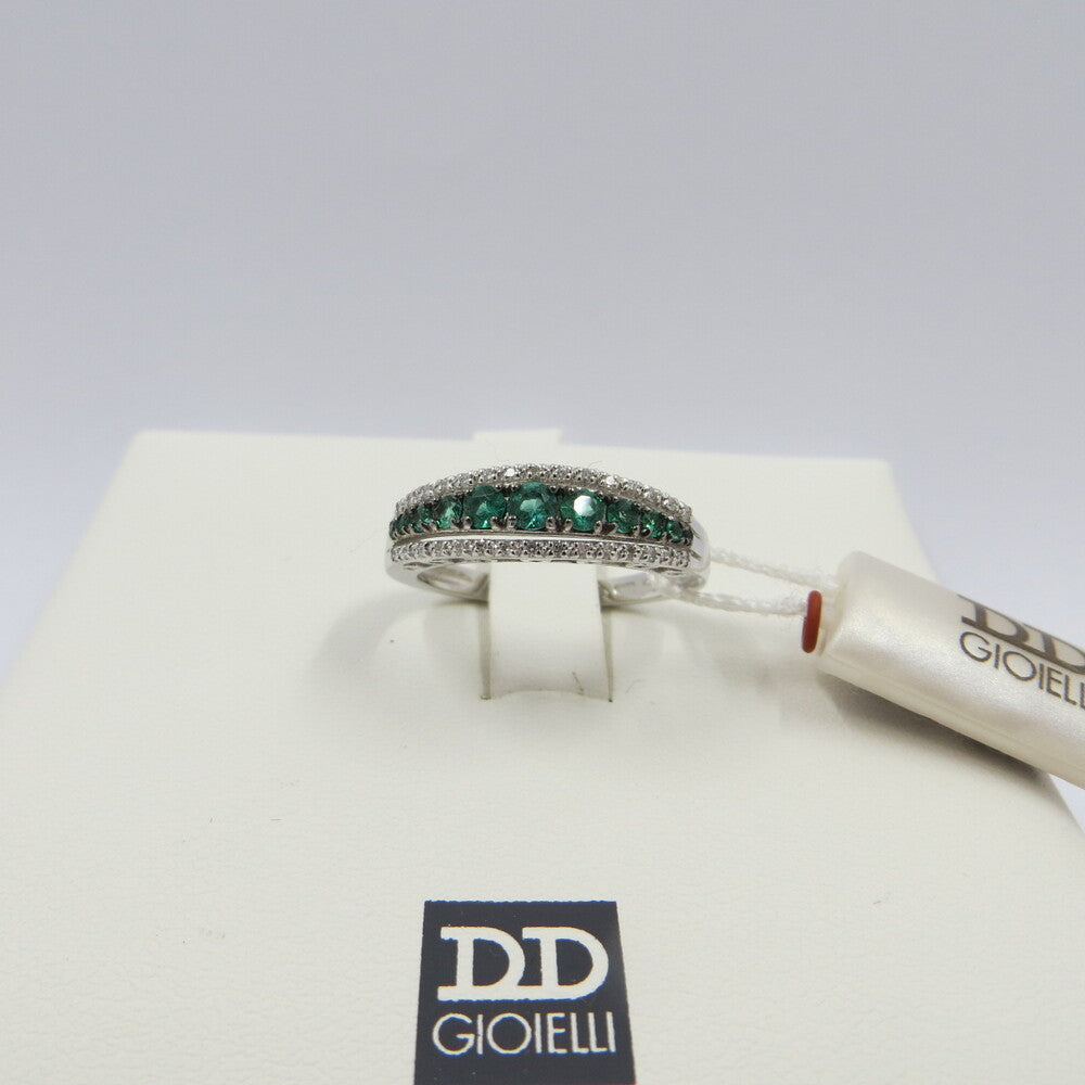 Anello DAVITE&DELUCCHI Oro, Diamanti e Smeraldi