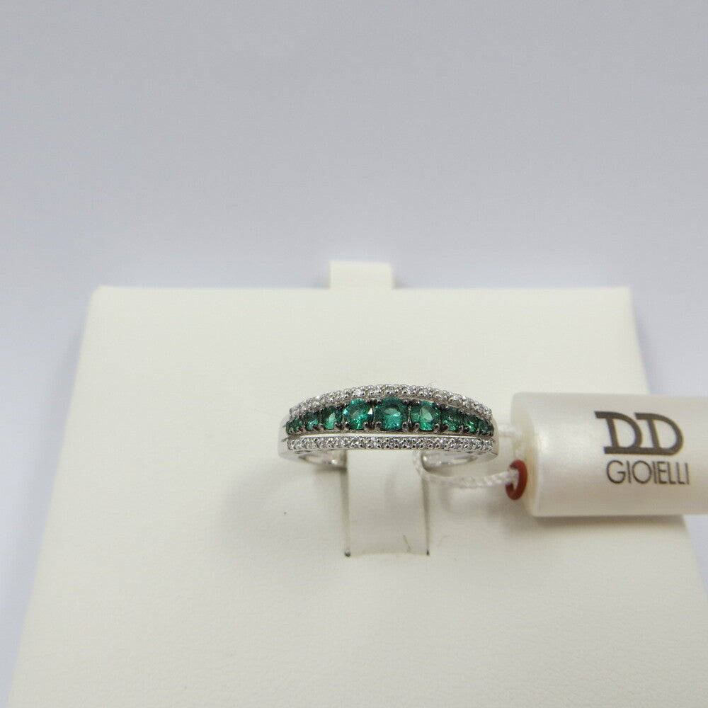 Anello DAVITE&DELUCCHI Oro, Diamanti e Smeraldi