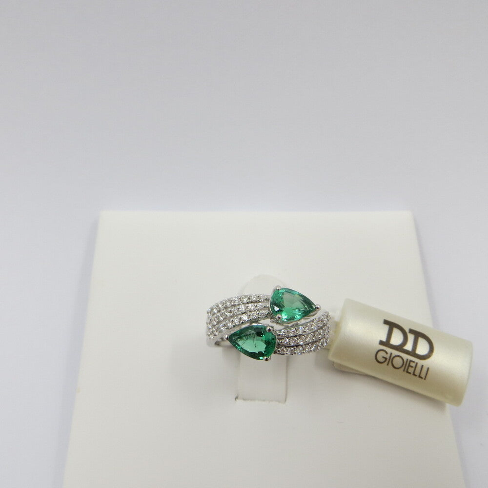 Anello DAVITE&DELUCCHI Oro, Diamanti e Smeraldi