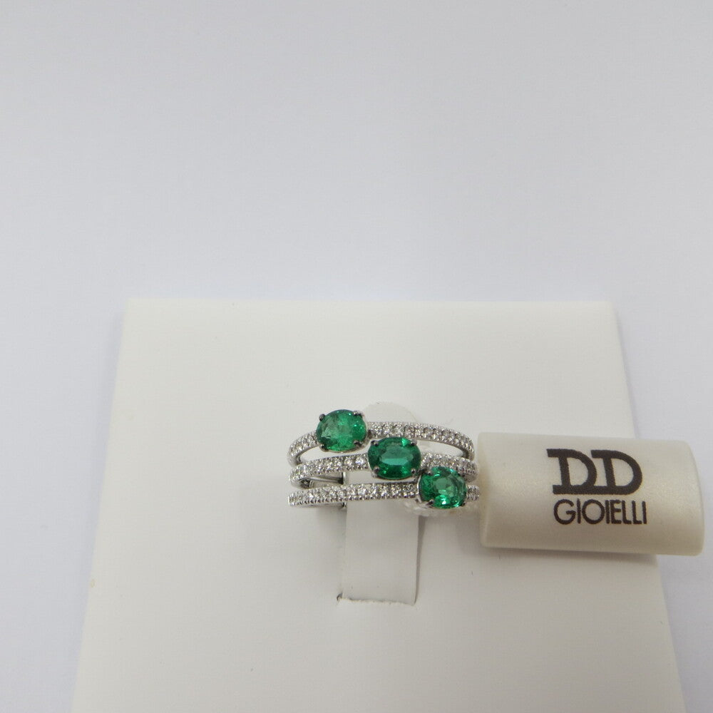 Anello DAVITE&DELUCCHI Oro, Diamanti e Smeraldi