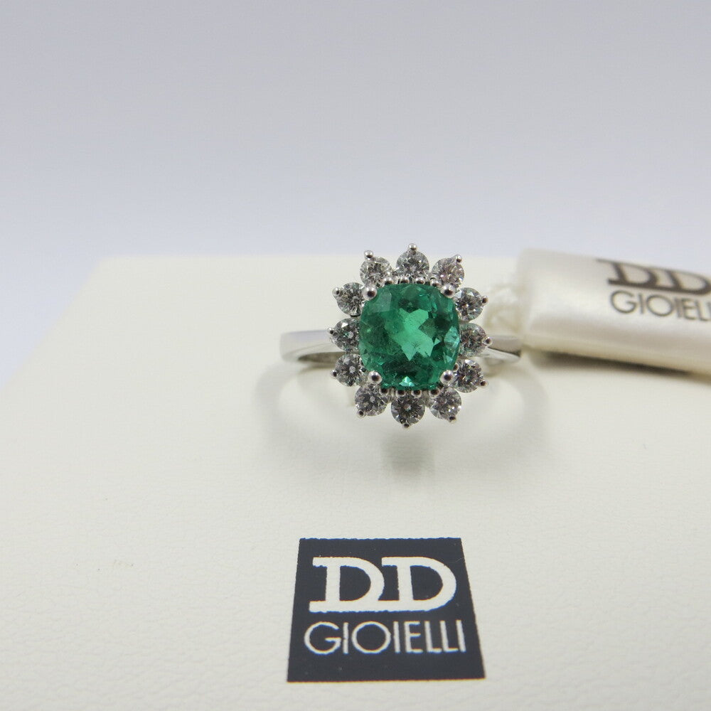 Anello DAVITE&DELUCCHI Oro, Diamanti e Smeraldo