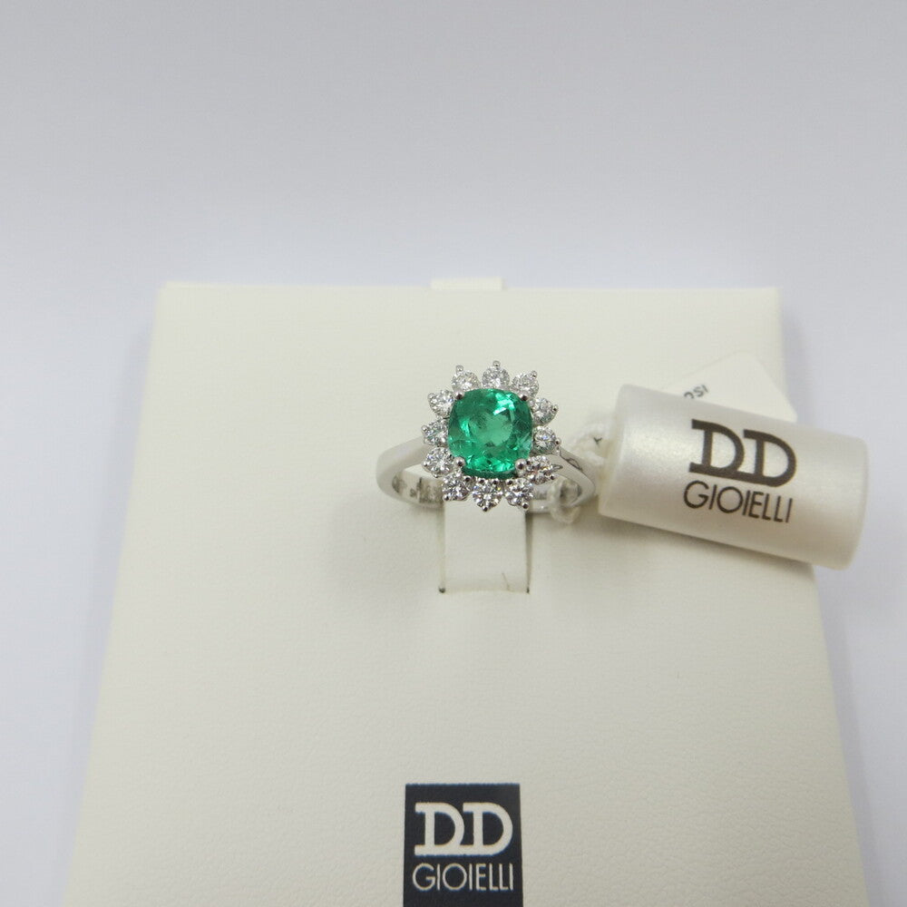 Anello DAVITE&DELUCCHI Oro, Diamanti e Smeraldo