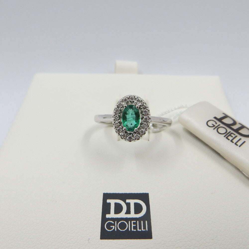 Anello DAVITE&DELUCCHI Oro, Diamanti e Smeraldo