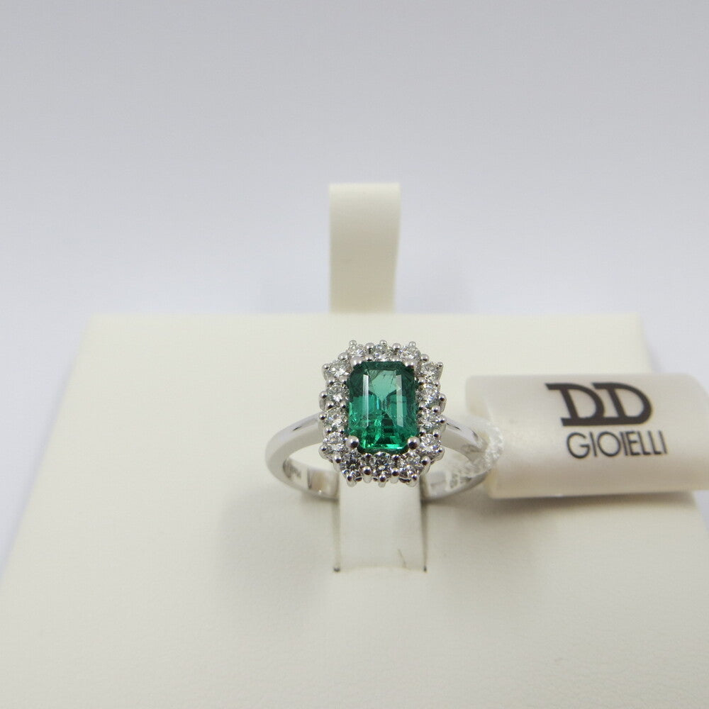 Anello DAVITE&DELUCCHI Oro, Diamanti e Smeraldo