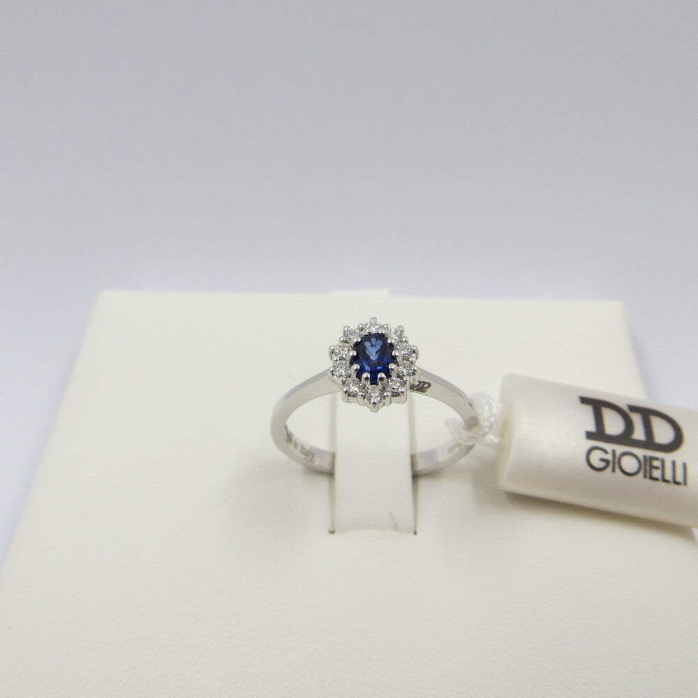 Anello DAVITE&DELUCCHI Oro, Diamanti e Zaffiro