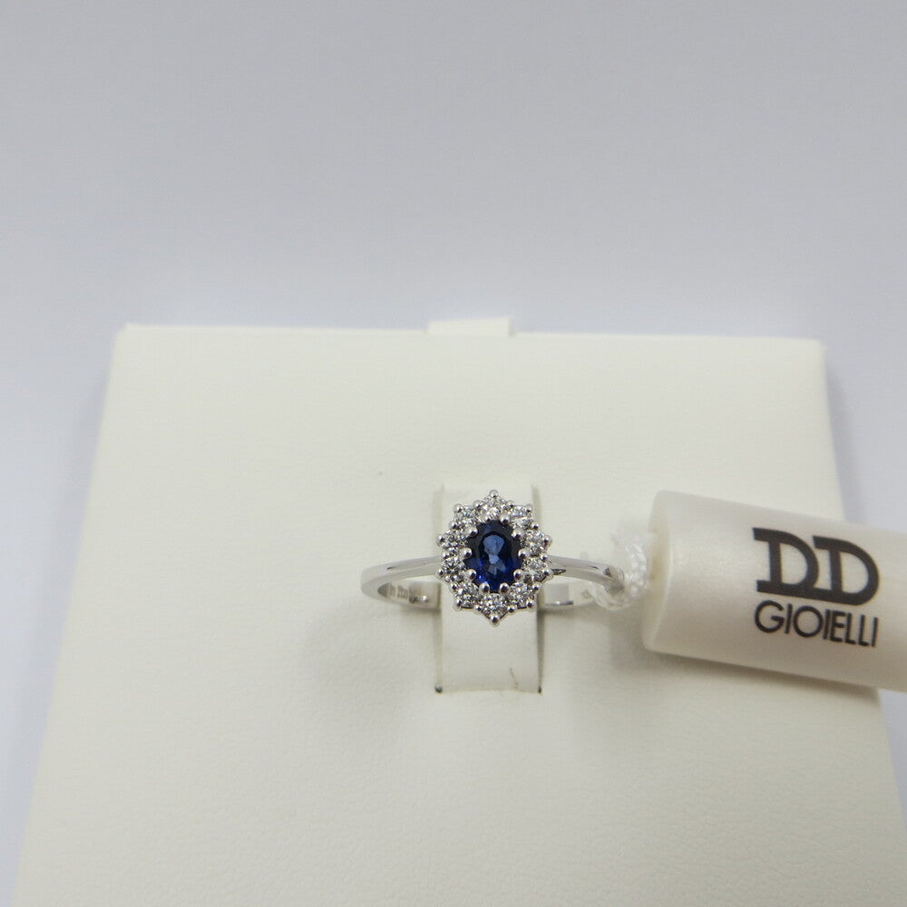 Anello DAVITE&DELUCCHI Oro, Diamanti e Zaffiro