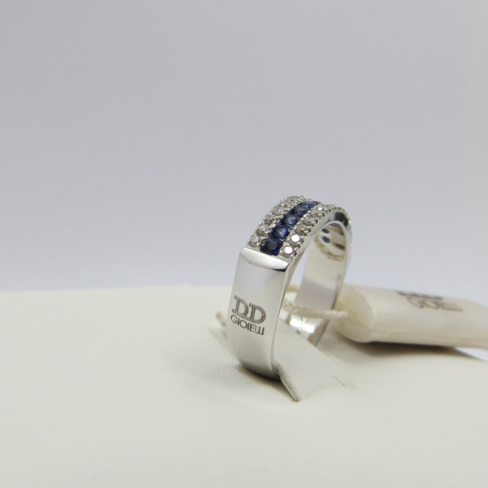 Anello DAVITE&DELUCCHI Oro, Diamanti e Zaffiri