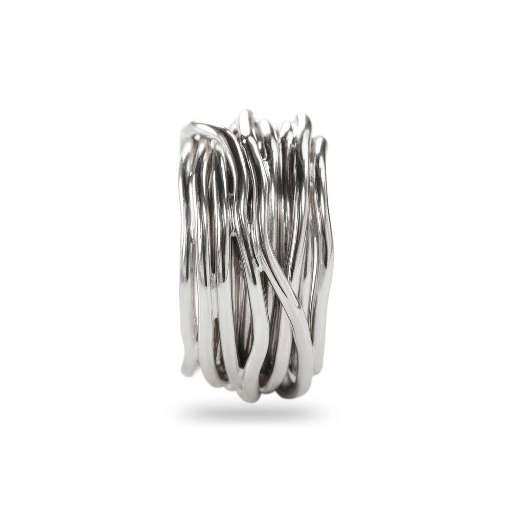 Anello RUBINIA GIOIELLI Filodellavita Rock fili Argento