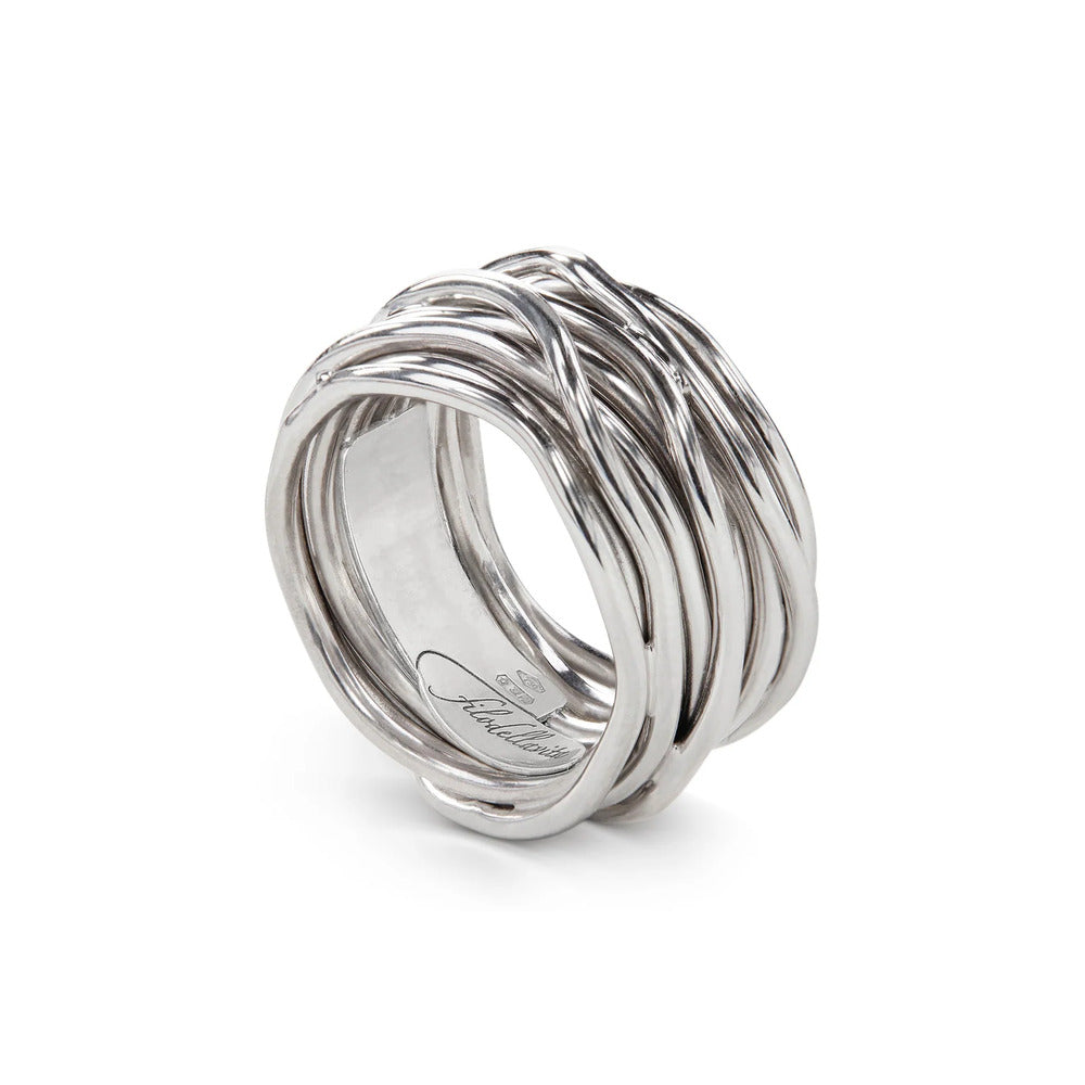 Anello RUBINIA GIOIELLI Filodellavita Rock fili Argento