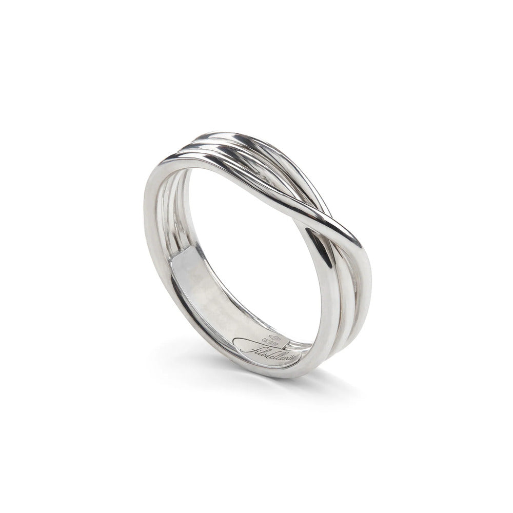 Anello RUBINIA GIOIELLI Filodellavita Rock 3 fili Argento