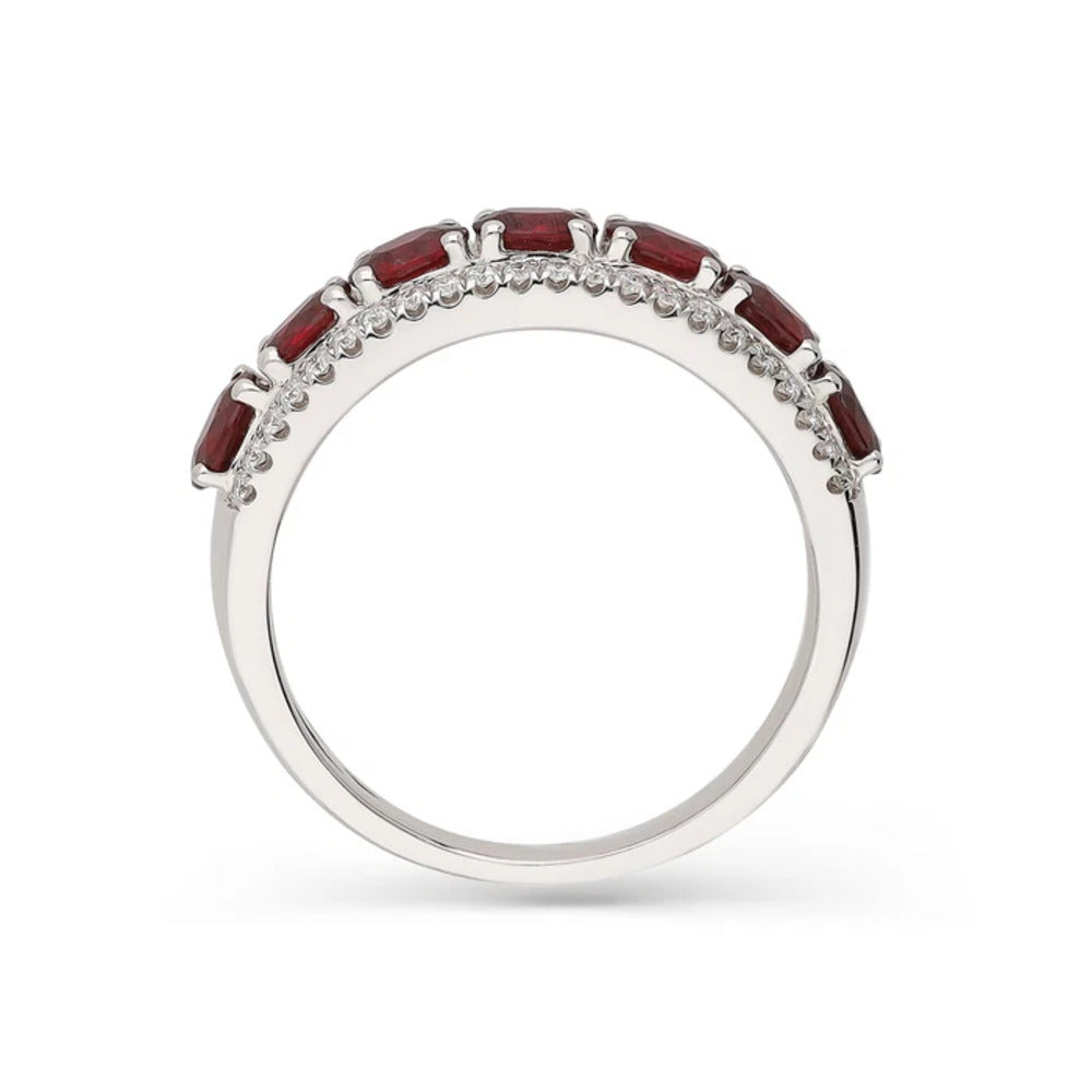 Anello GIORGIO VISCONTI Oro Diamanti e Rubini
