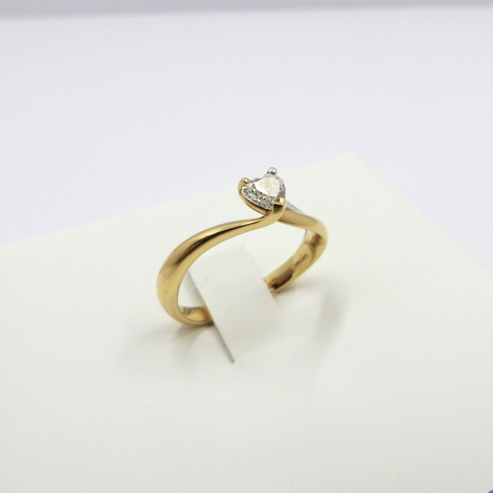Anello GIORGIO VISCONTI Oro e Diamante a Cuore