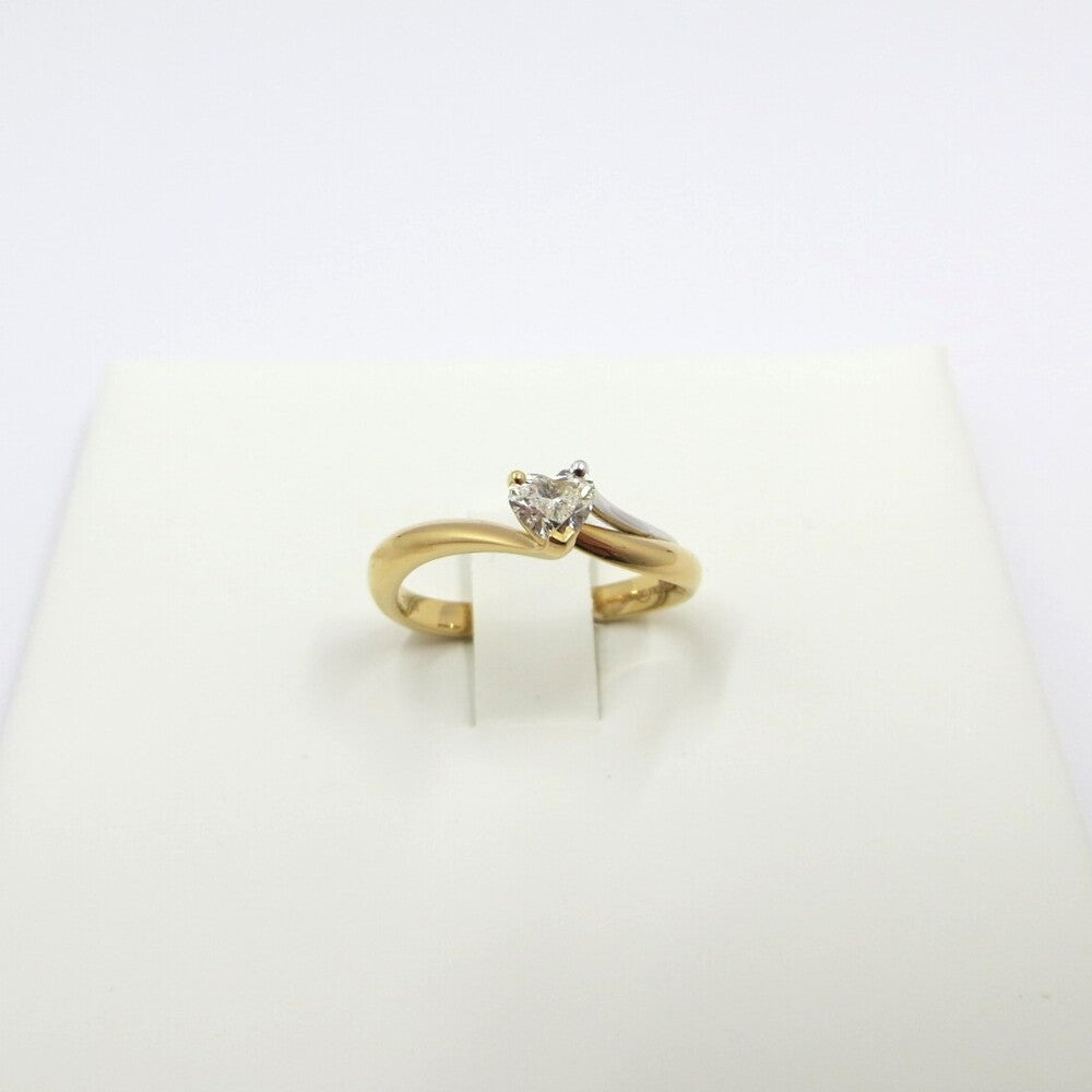 Anello GIORGIO VISCONTI Oro e Diamante a Cuore