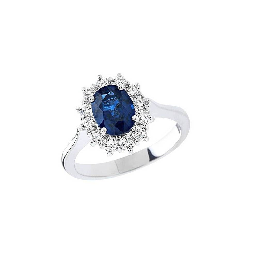 Anello GIORGIO VISCONTI Oro, Diamanti e Zaffiro
