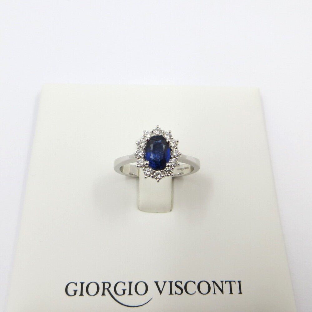 Anello GIORGIO VISCONTI Oro, Diamanti e Zaffiro