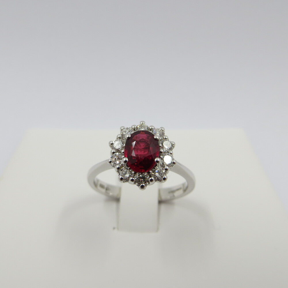 Anello GIORGIO VISCONTI Oro, Diamanti e Rubino