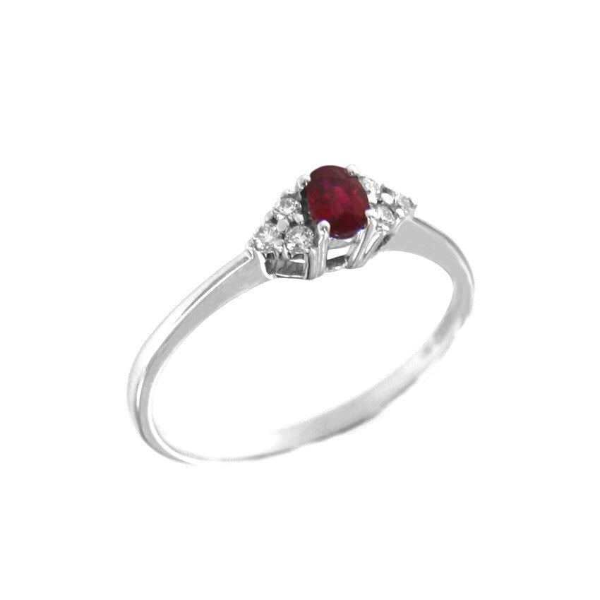 Anello GIORGIO VISCONTI Oro, Diamanti e Rubino