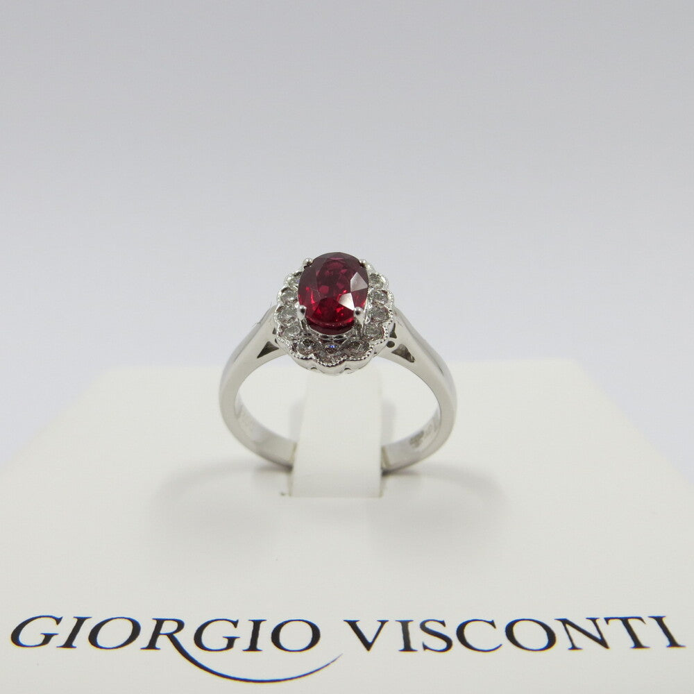 Anello GIORGIO VISCONTI Oro, Diamanti e Rubino