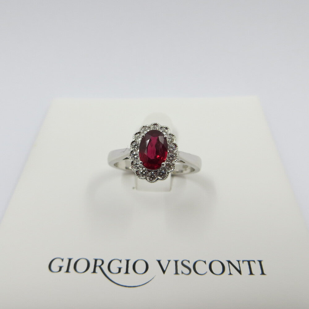 Anello GIORGIO VISCONTI Oro, Diamanti e Rubino