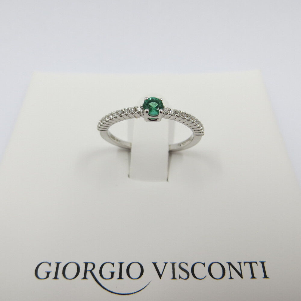 Anello GIORGIO VISCONTI Oro, Diamanti e Smeraldo