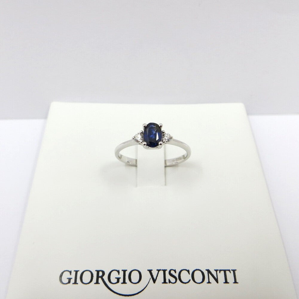 Anello GIORGIO VISCONTI Oro, Diamanti e Zaffiro